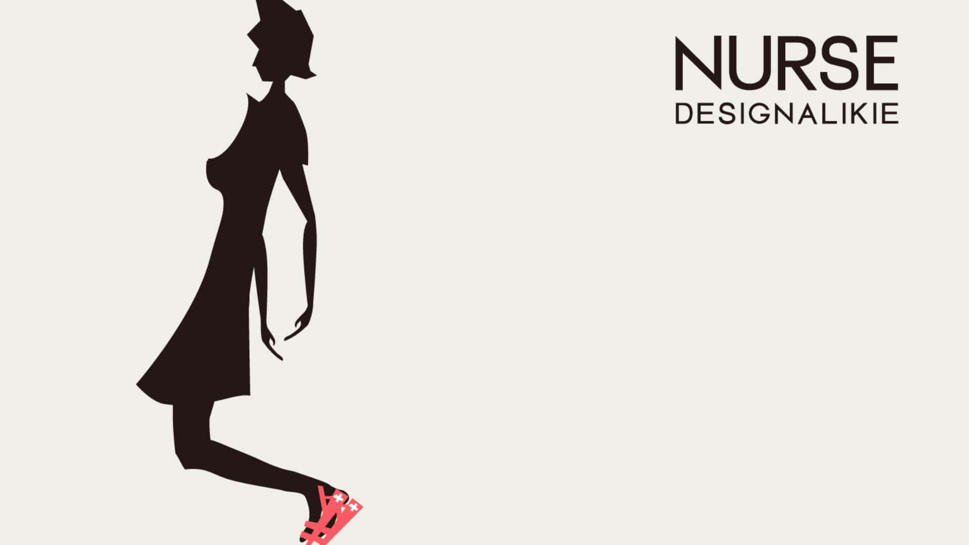 A Silhouette Of A Woman In A Dress With The Words Nurse Design Like