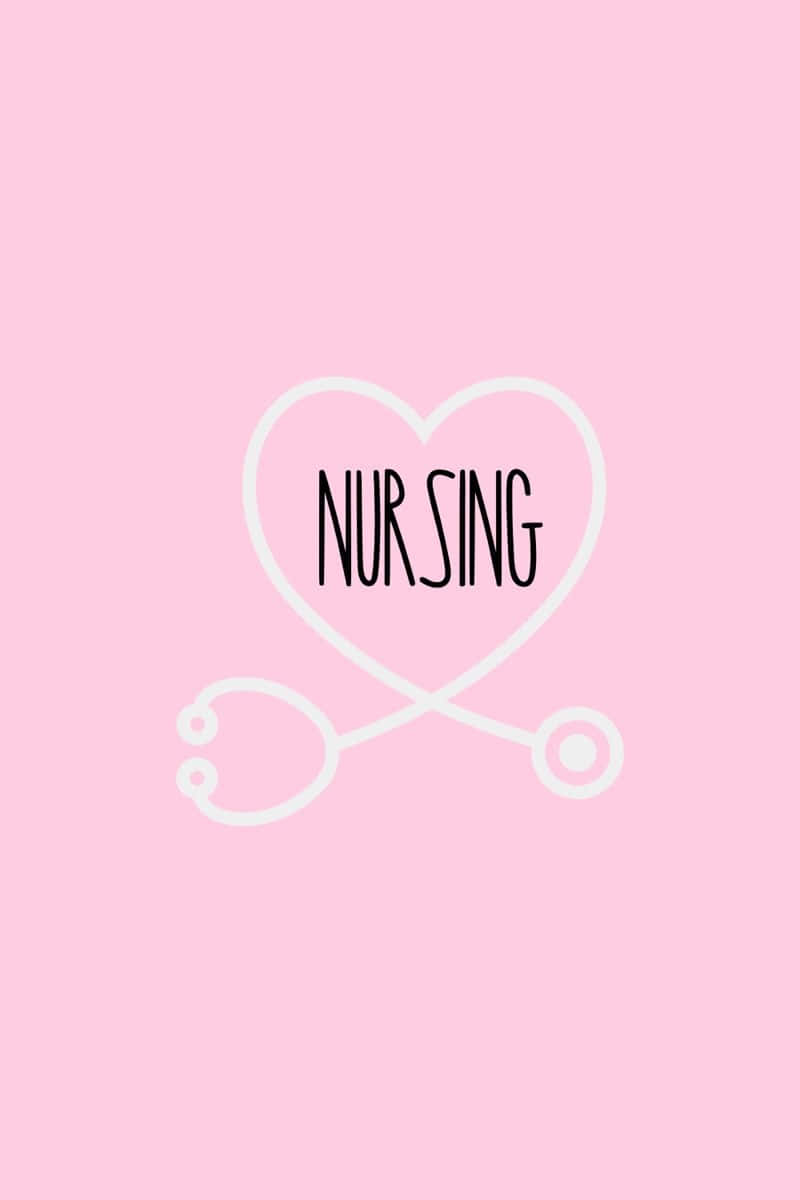 Nursing Heart Stethoscope Art Wallpaper