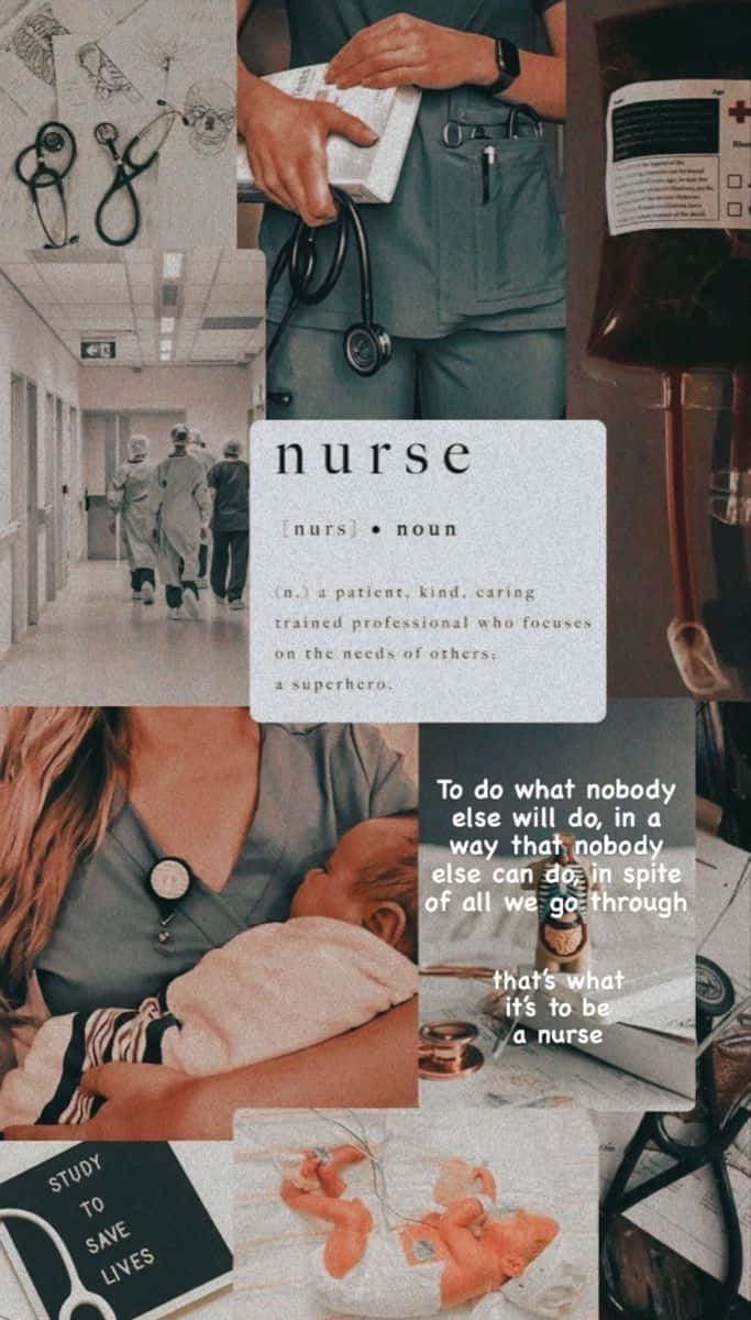 Nursing Inspiration Collage Wallpaper