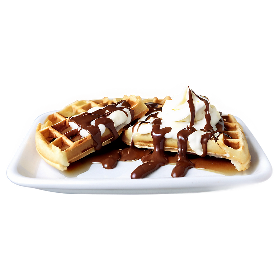 Nutella Smothered Waffle Png Biq PNG