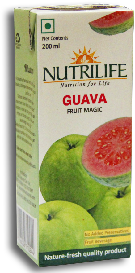 Nutrilife Guava Fruit Juice Package PNG