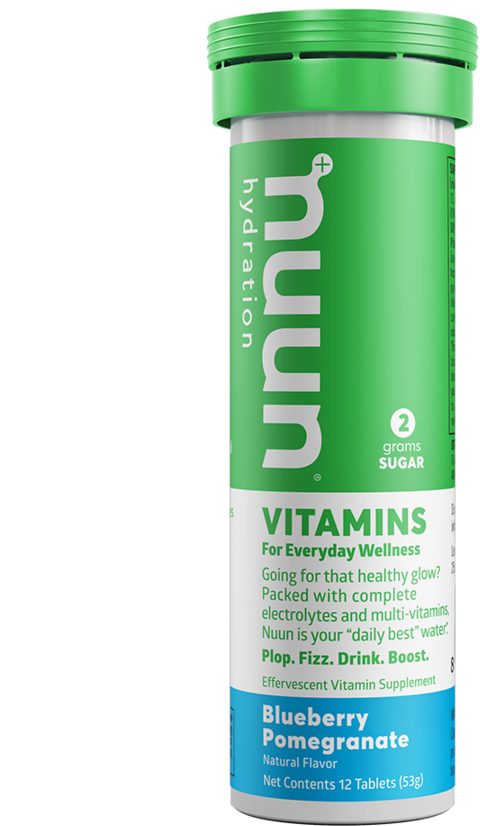 Nuun Hydration Vitamin Supplement Blueberry Pomegranate PNG