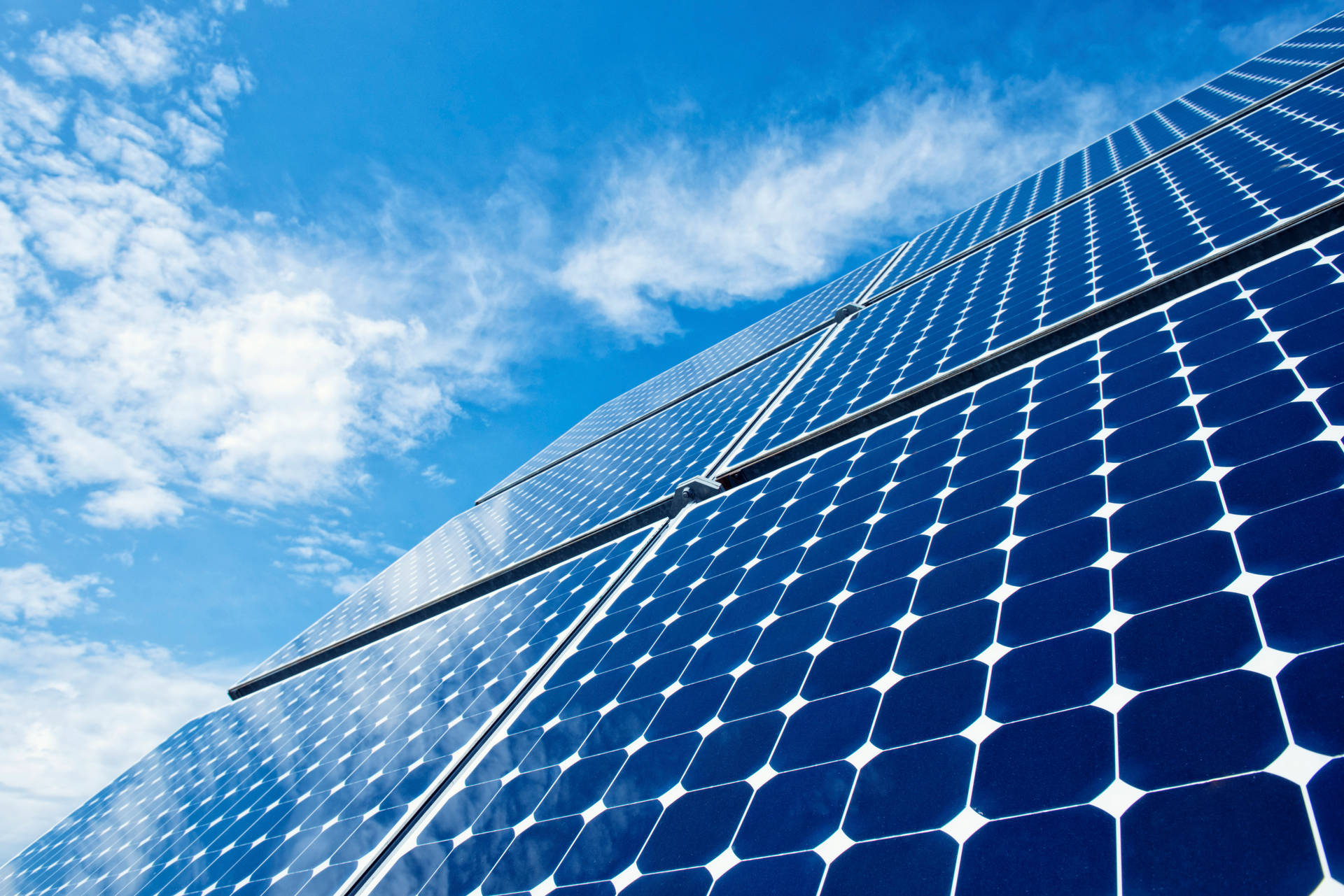 Nv Energy Blue Solar Panels Wallpaper