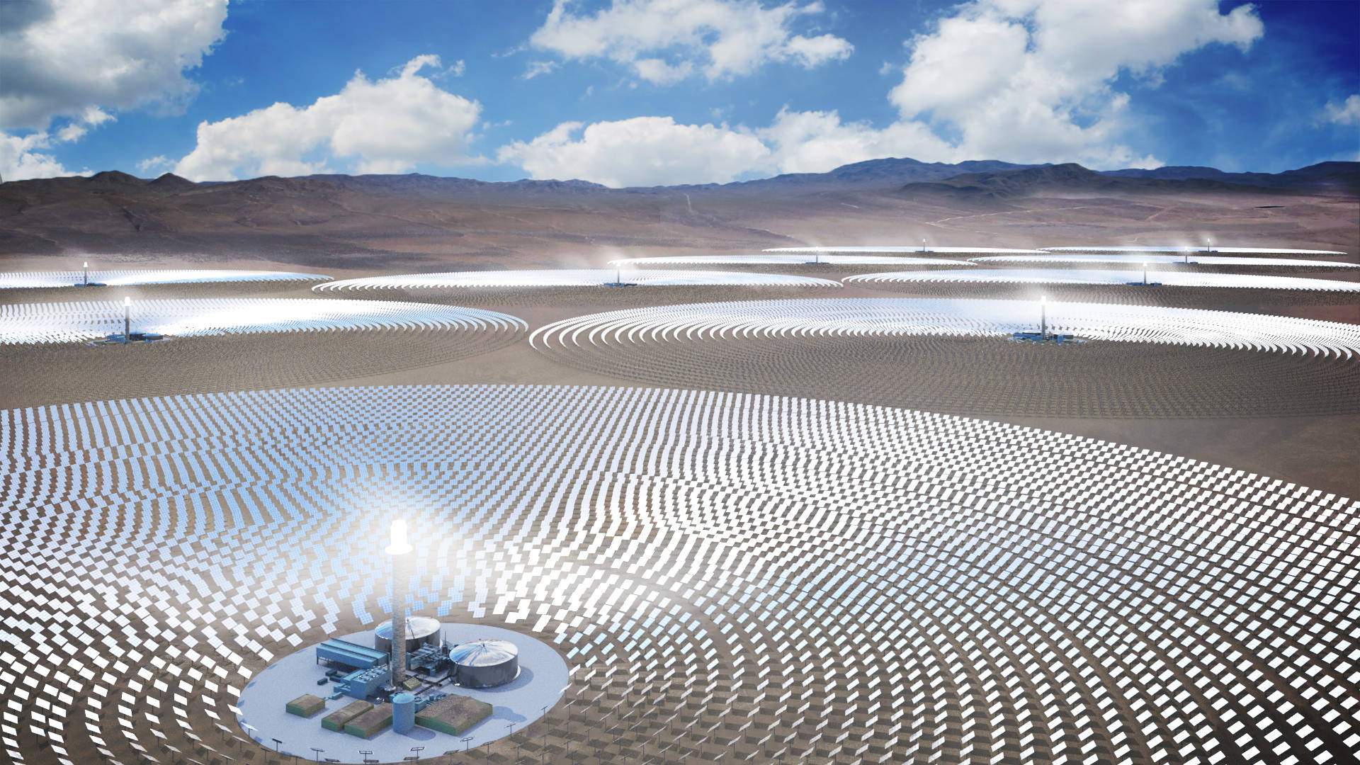 Nv Energy Solar Power Plant Wallpaper