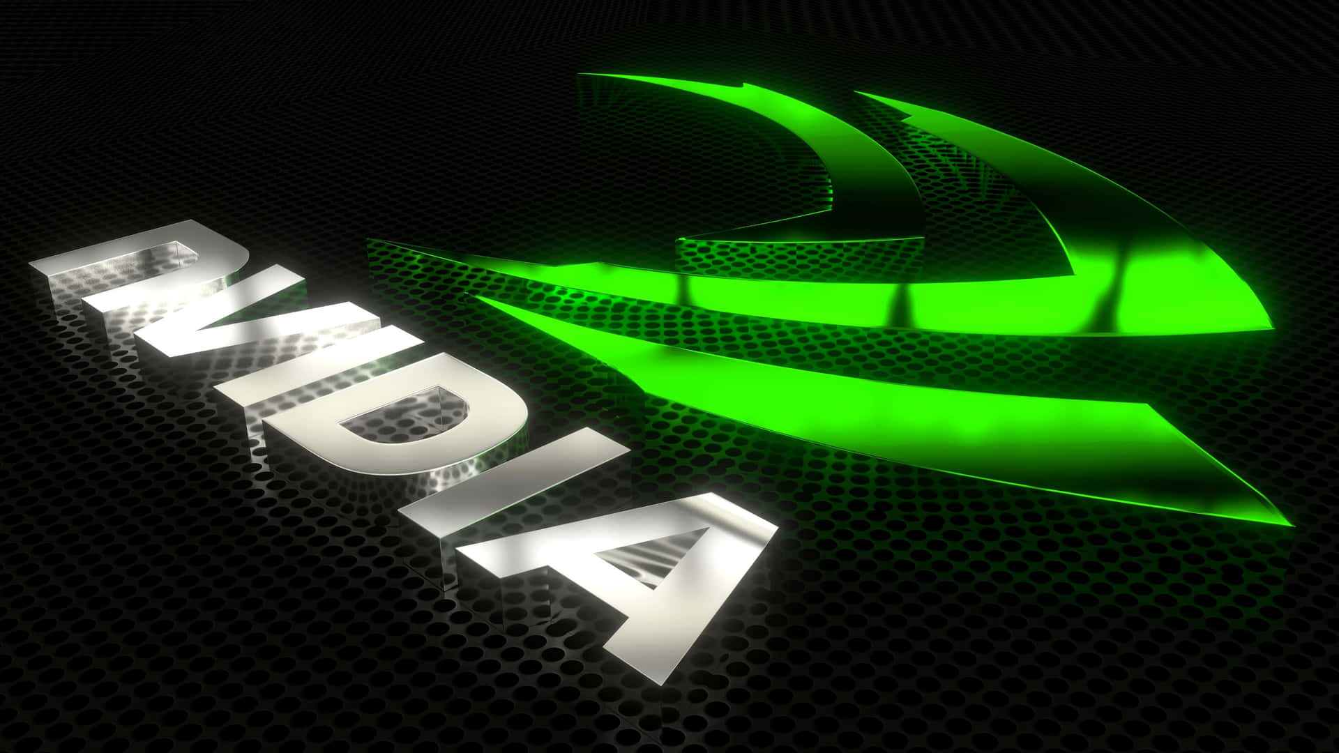 Nvidia 4k Uhd Logo With Text Wallpaper