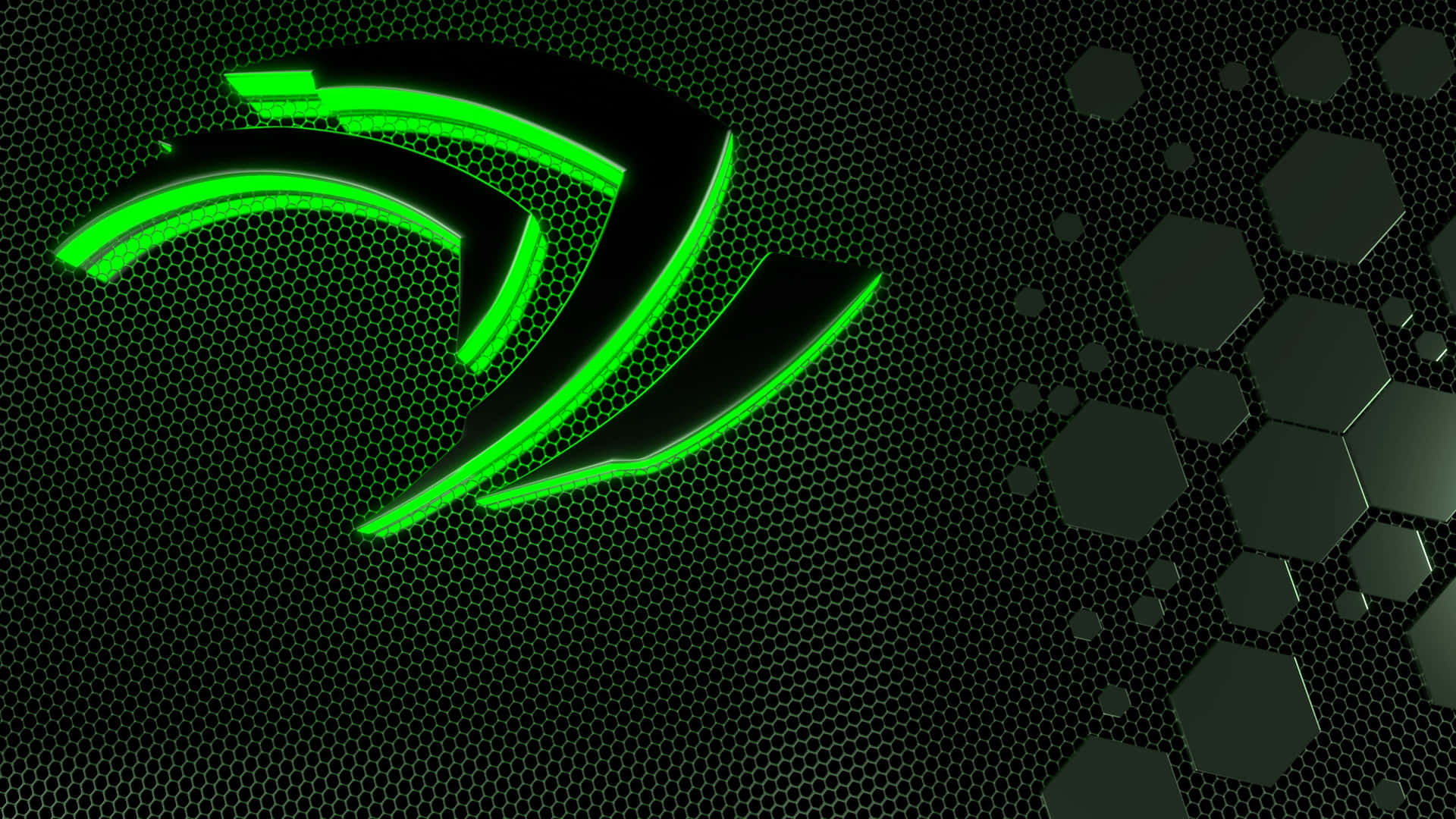 Nvidia 4k Uhd Glowing Eye Logo Wallpaper