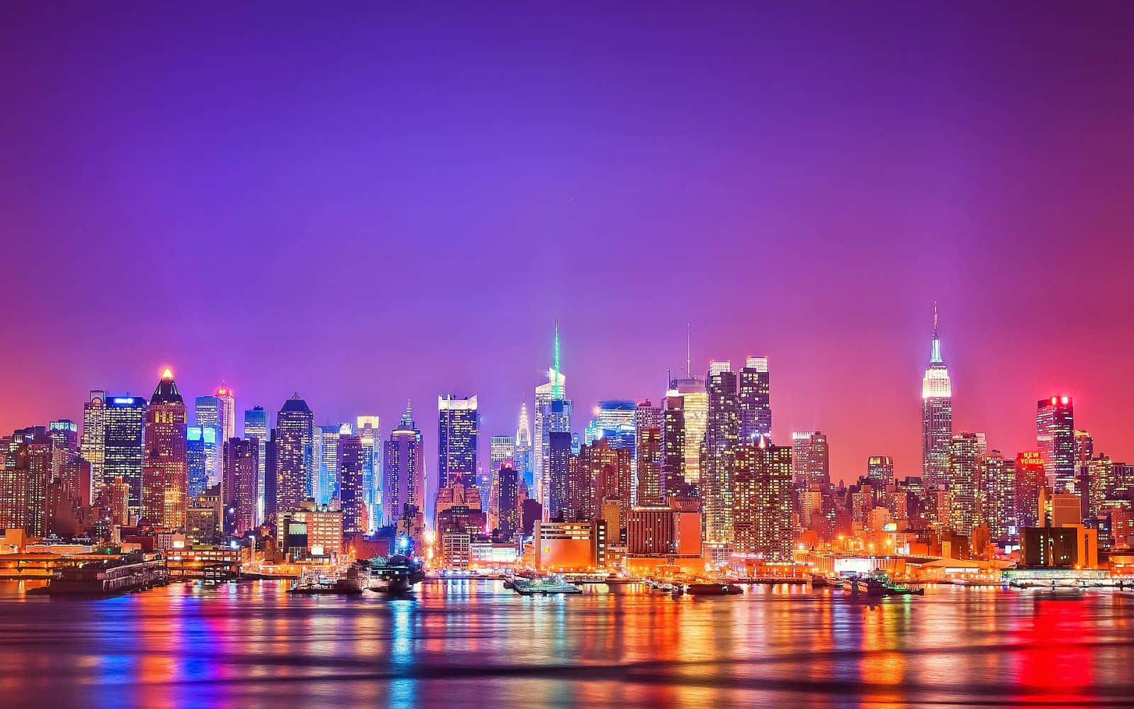 The glorious skyline of the Big Apple Wallpaper