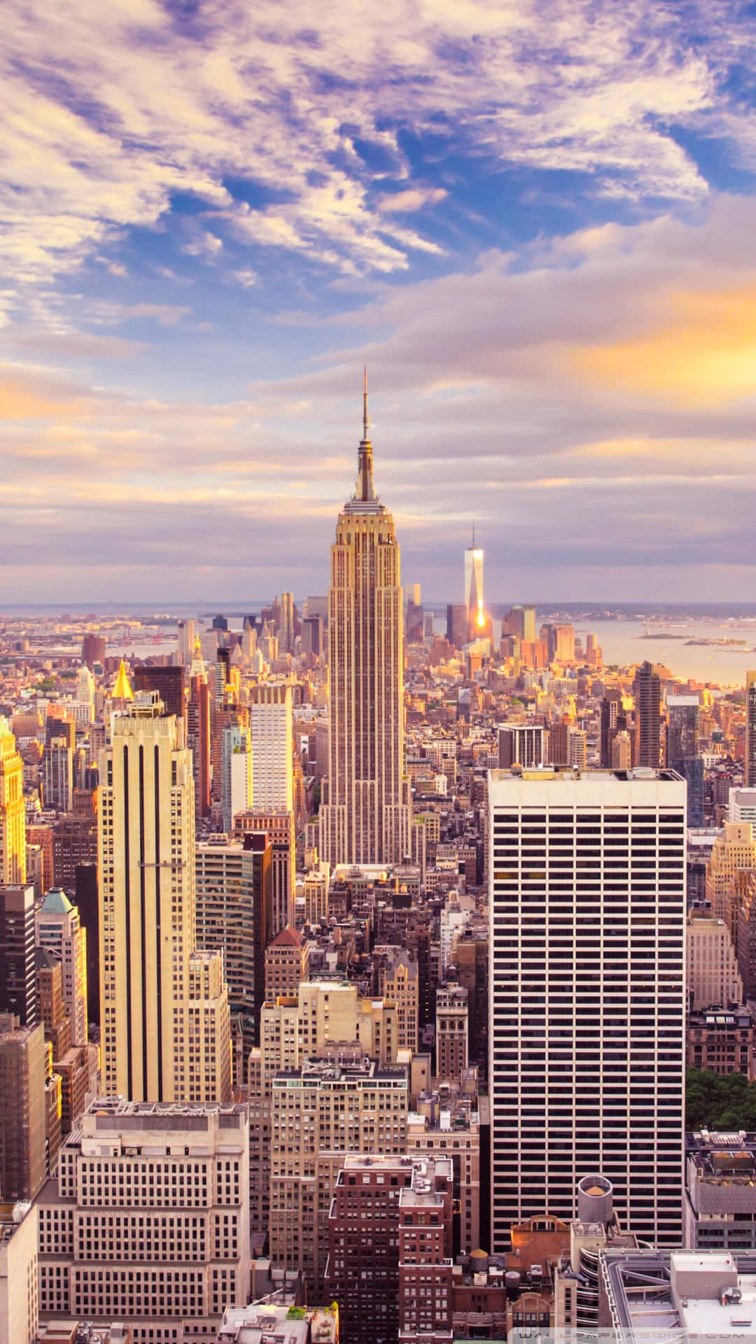 Se den pragtfulde udsigt over New York City Skyline! Wallpaper