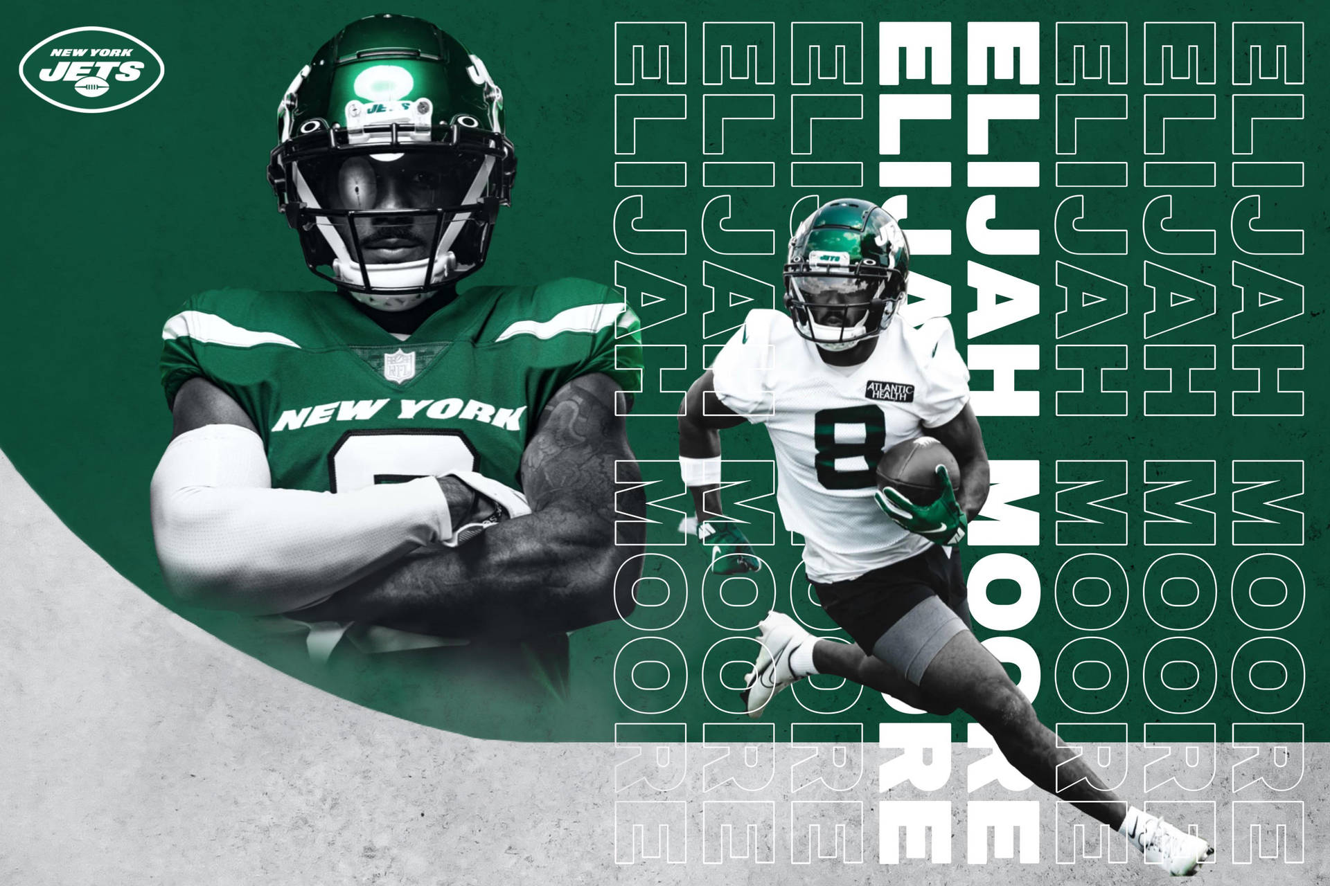 NY Jets Elijah Moore Wallpaper