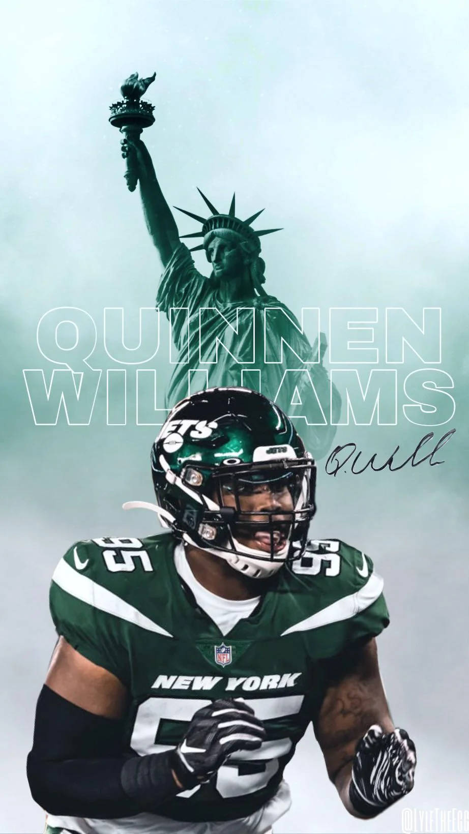 Nyayork Jets Quinnen Williams Wallpaper