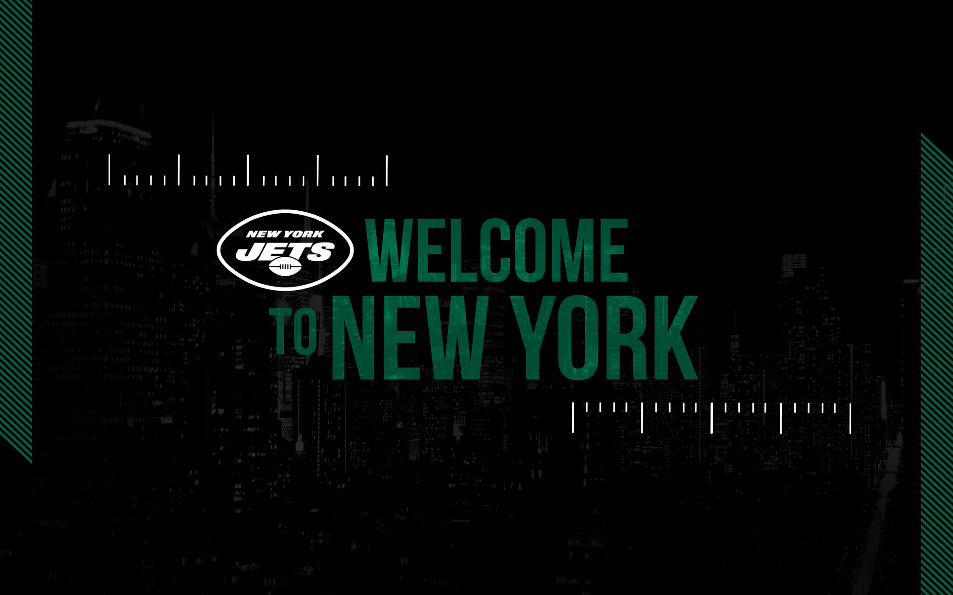 Vælg NY Jets Velkommen til New York Tapet Wallpaper