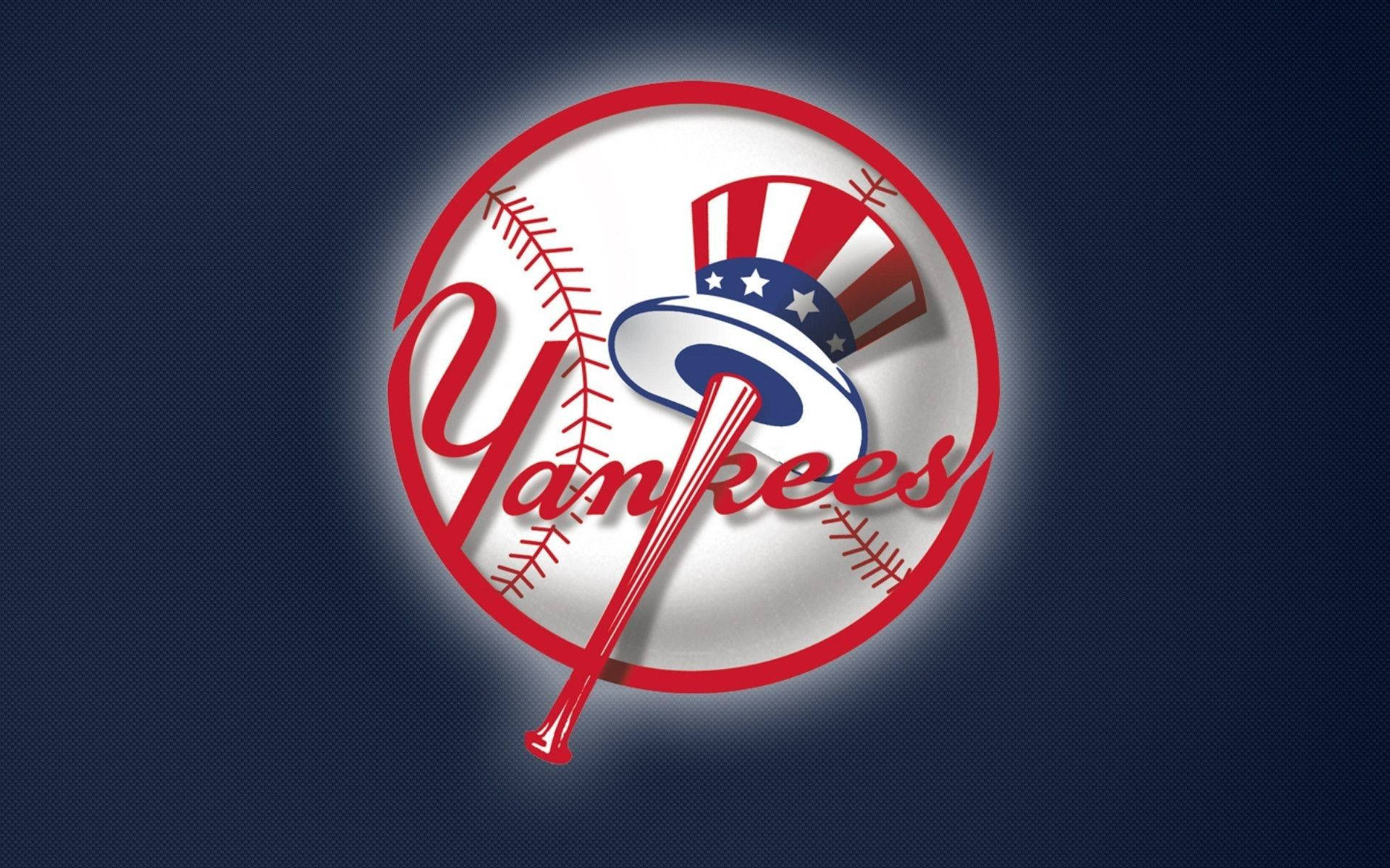 New York Yankees Hat Bat Logo Luminous Wallpaper