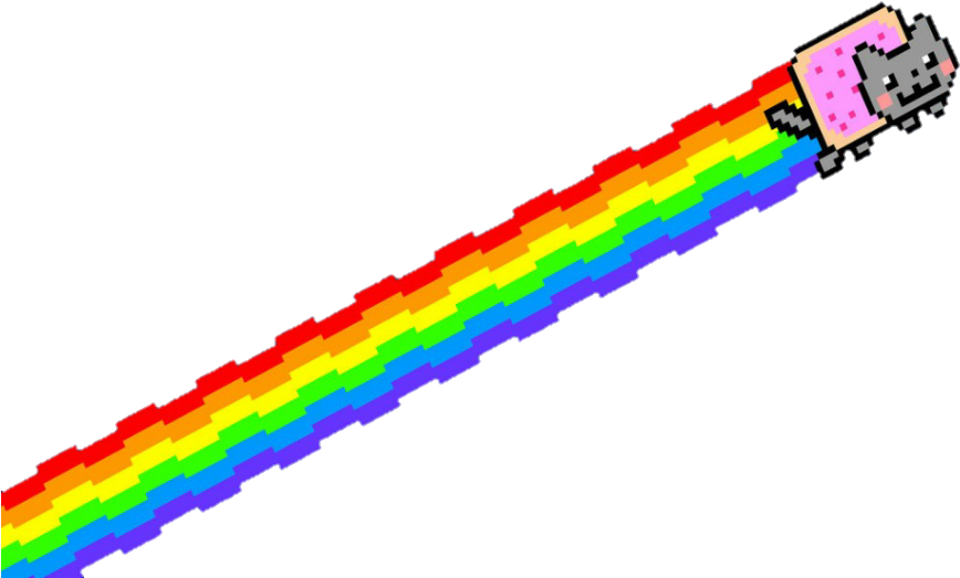 Nyan_ Cat_ Pixel_ Art PNG