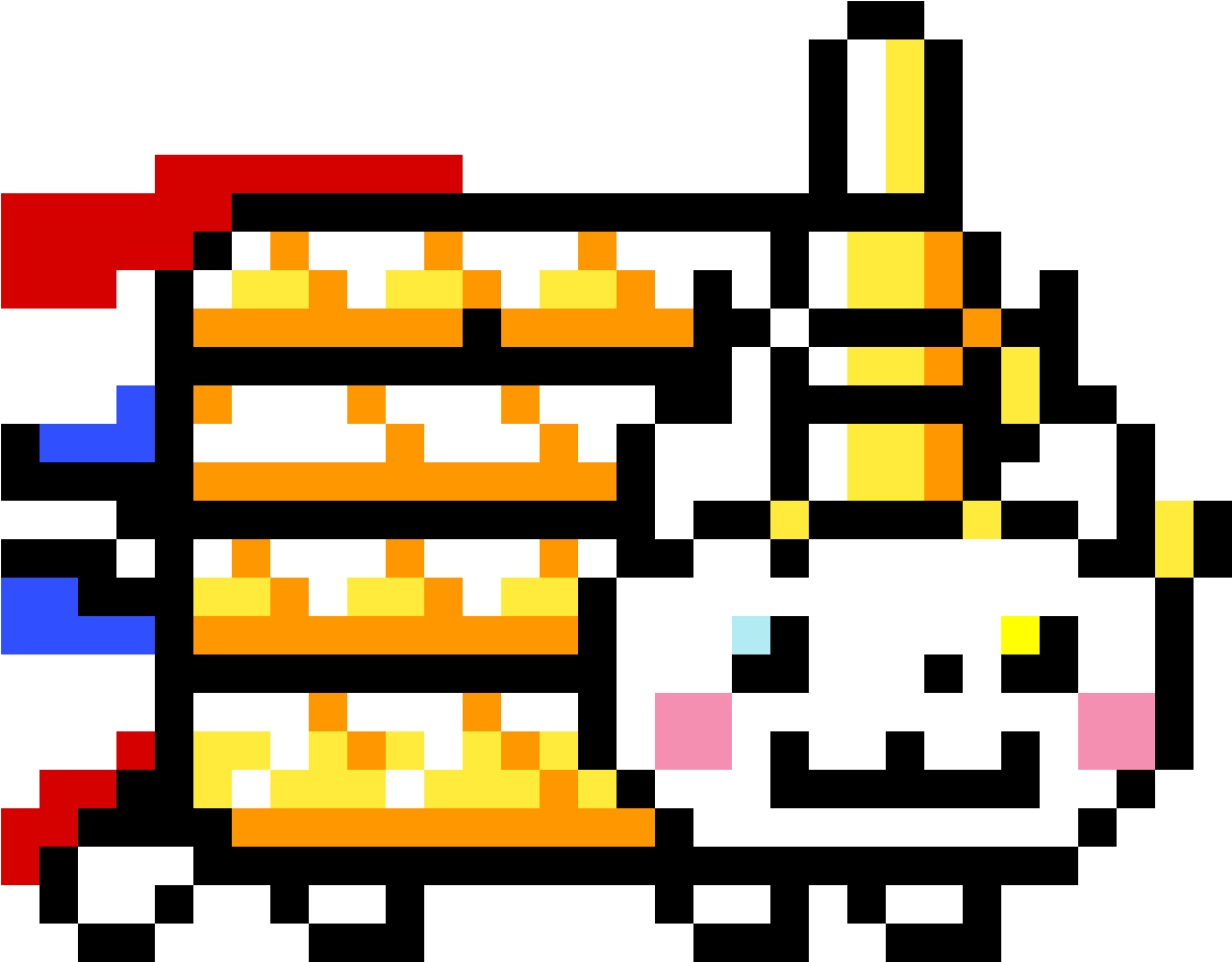 Nyan_ Cat_ Pixel_ Art PNG