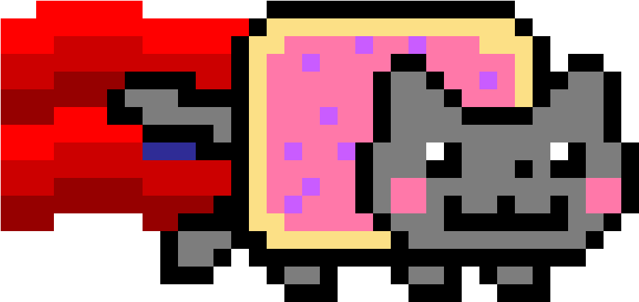 Nyan_ Cat_ Pixel_ Art.png PNG