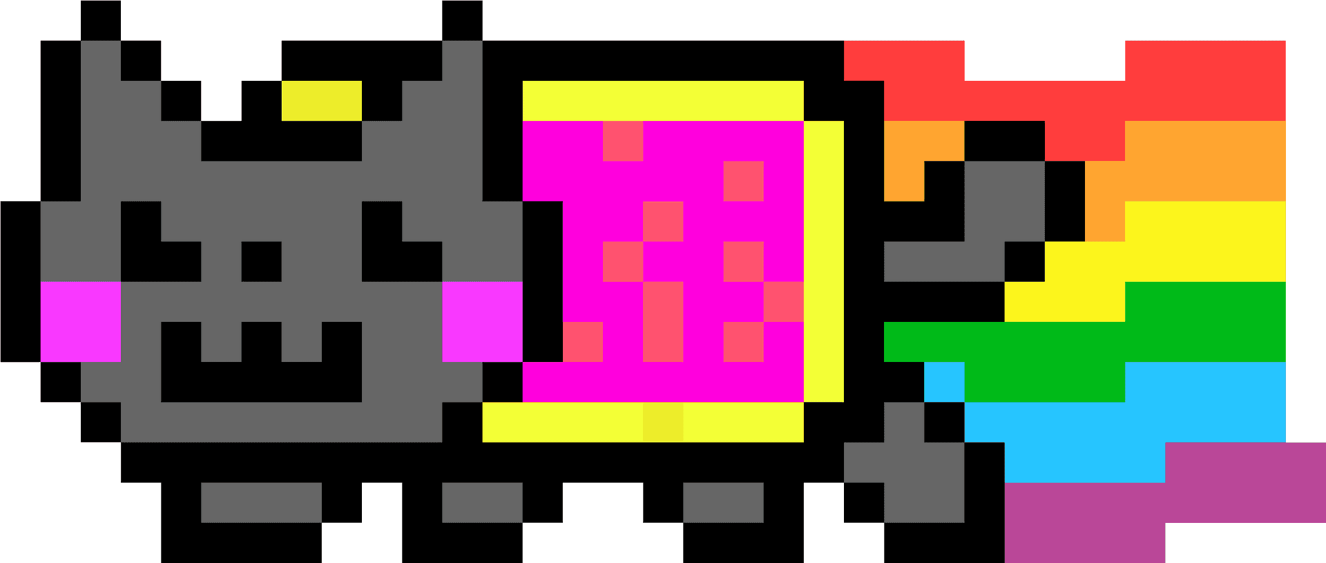 Nyan_ Cat_ Pixel_ Art.png PNG