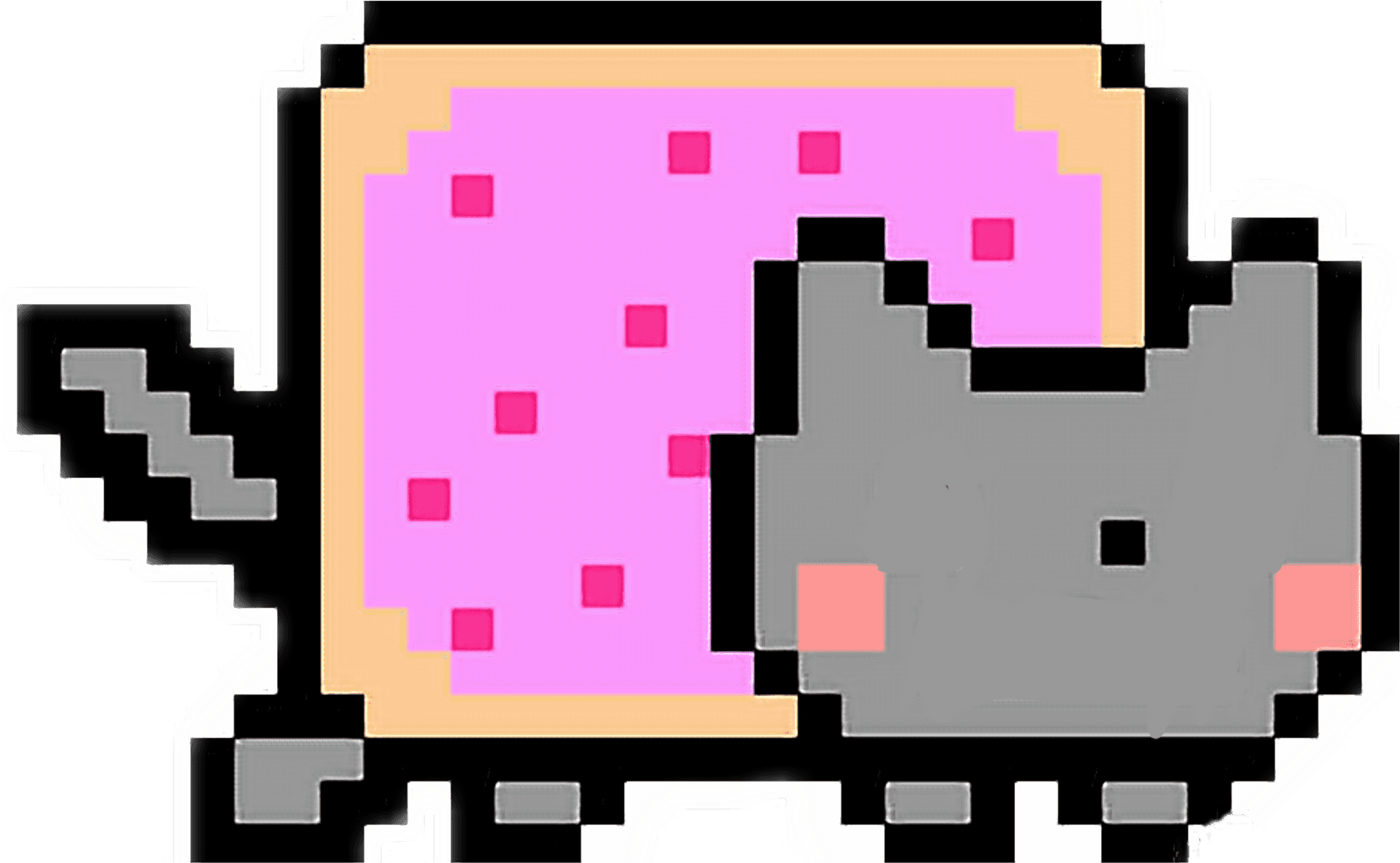 Download Nyan_ Cat_ Pixel_ Art.png | Wallpapers.com