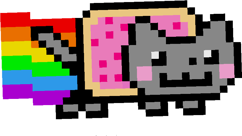 Nyan_ Cat_ Pixel_ Art.png PNG