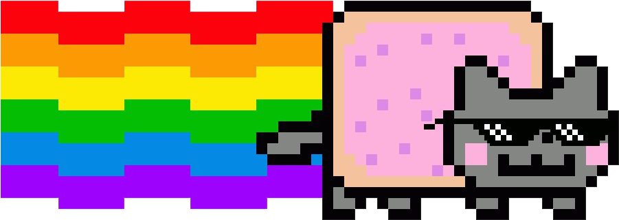 Download Nyan_ Cat_ Pixel_ Art.png | Wallpapers.com