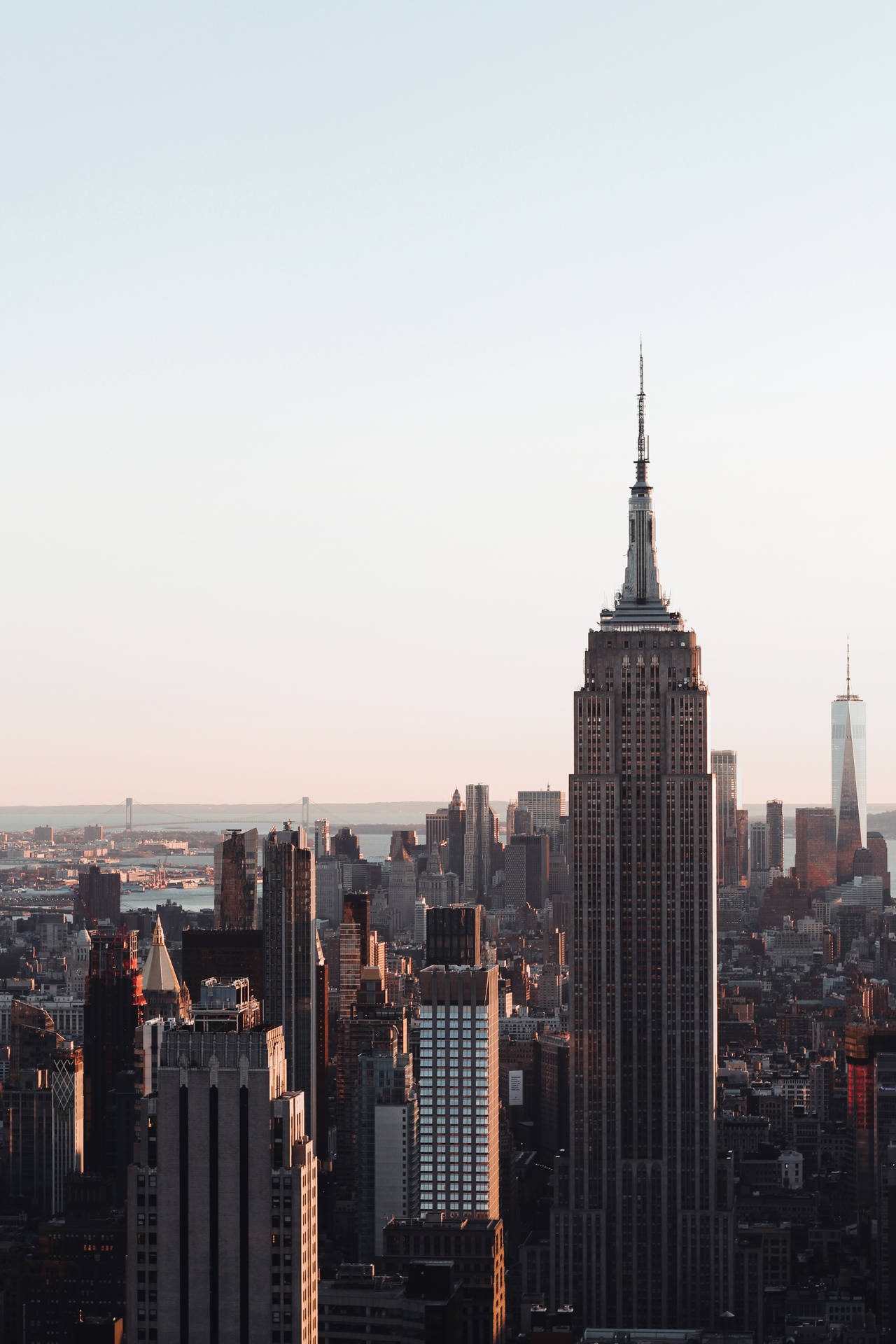 Rascacieloscon Estética De La Ciudad De Nueva York Fondo de pantalla