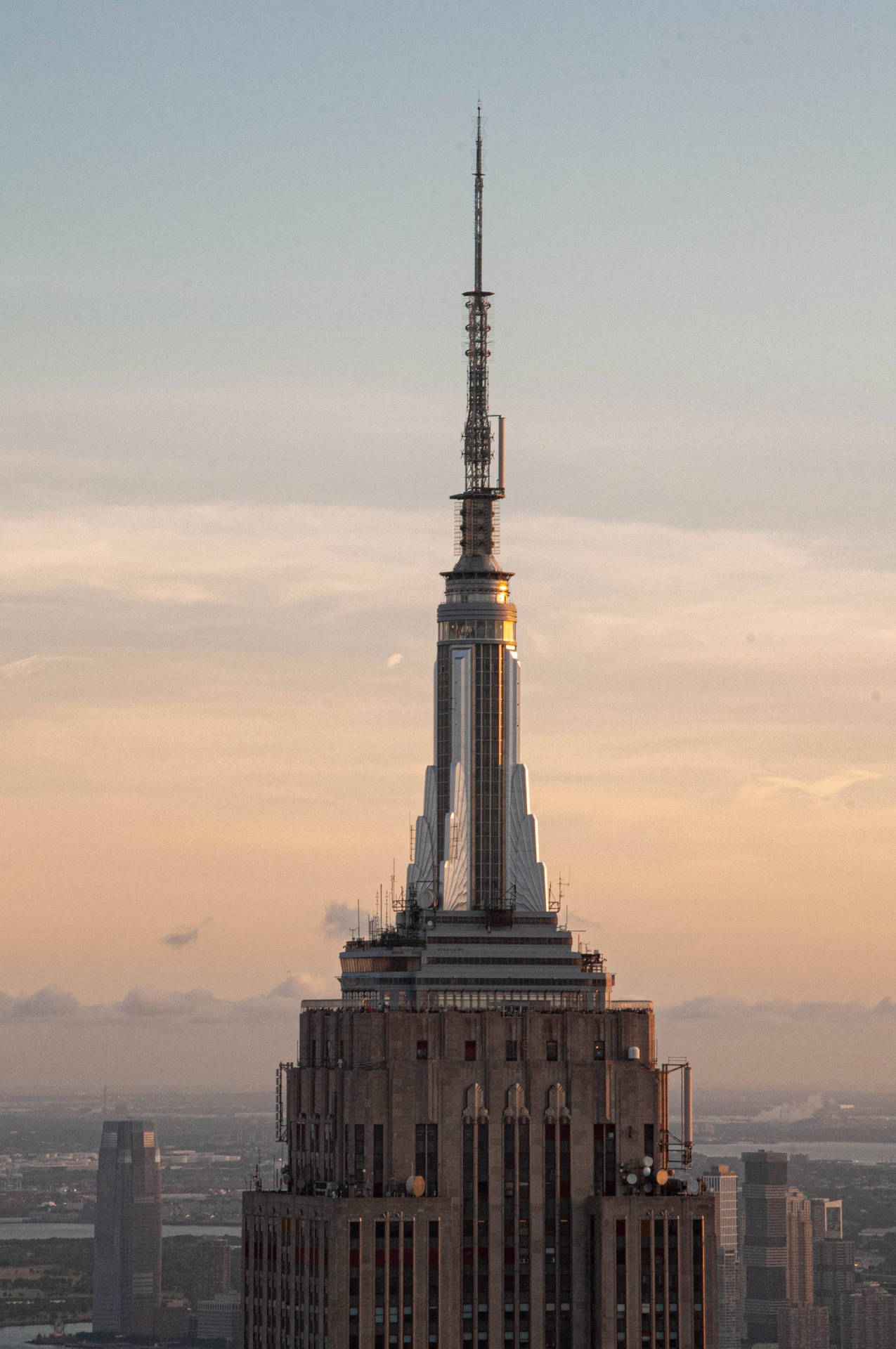 NYC Empire State Building Top Iphone 6 Baggrundsbillede Wallpaper