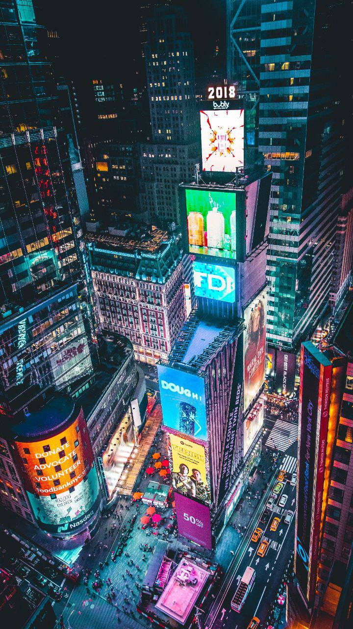 Nyc Times Square Original Für Das Iphone 7 Wallpaper