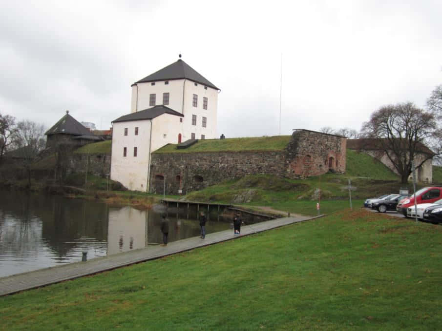 Nykoping Castle Sweden Waterfront View Wallpaper