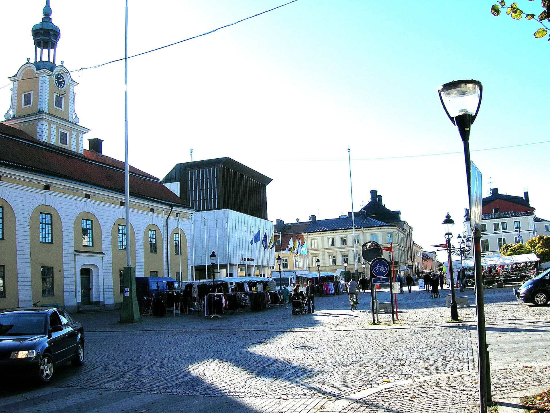 Nykoping Town Square Sweden Wallpaper