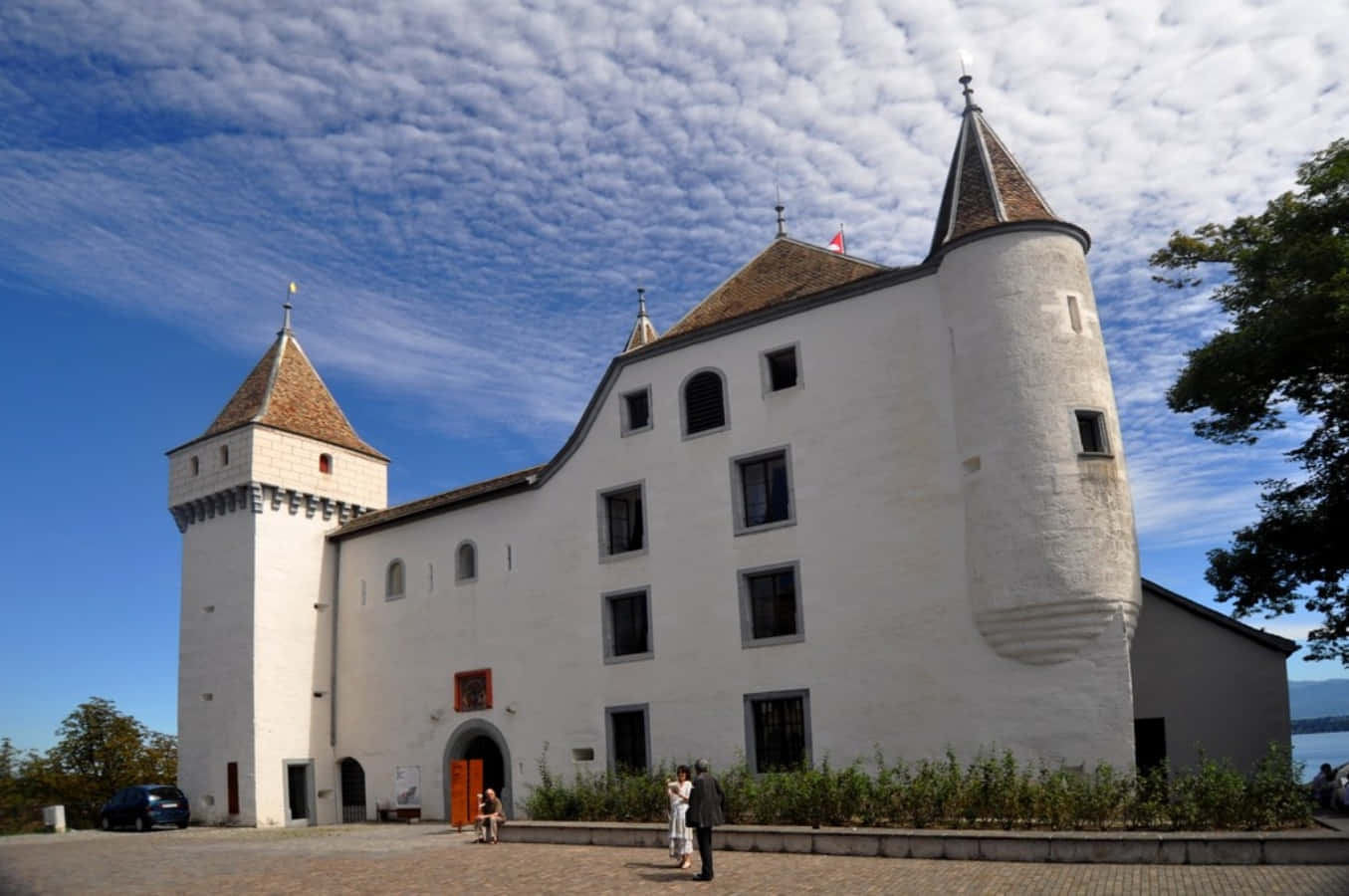 Nyon Castle Switzerland Lake Geneva Wallpaper