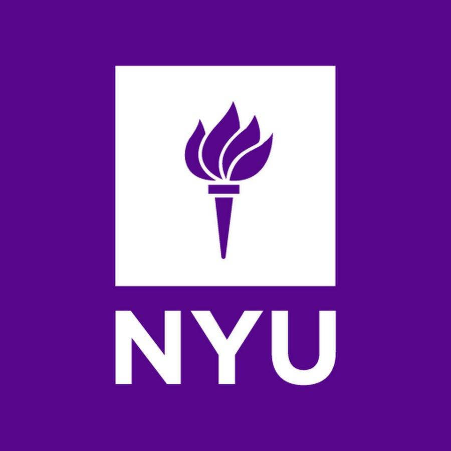 Caption: The distinguished NYU Logo in high resolution Wallpaper