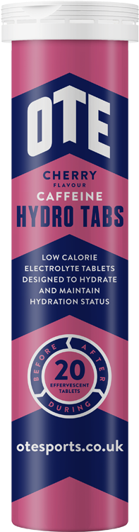 O T E Cherry Caffeine Hydro Tabs Product Packaging PNG