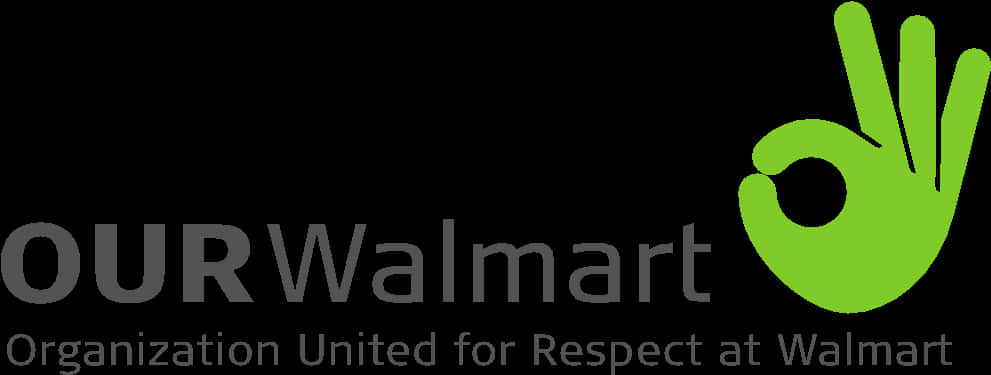 O U R Walmart Logo Black Green PNG