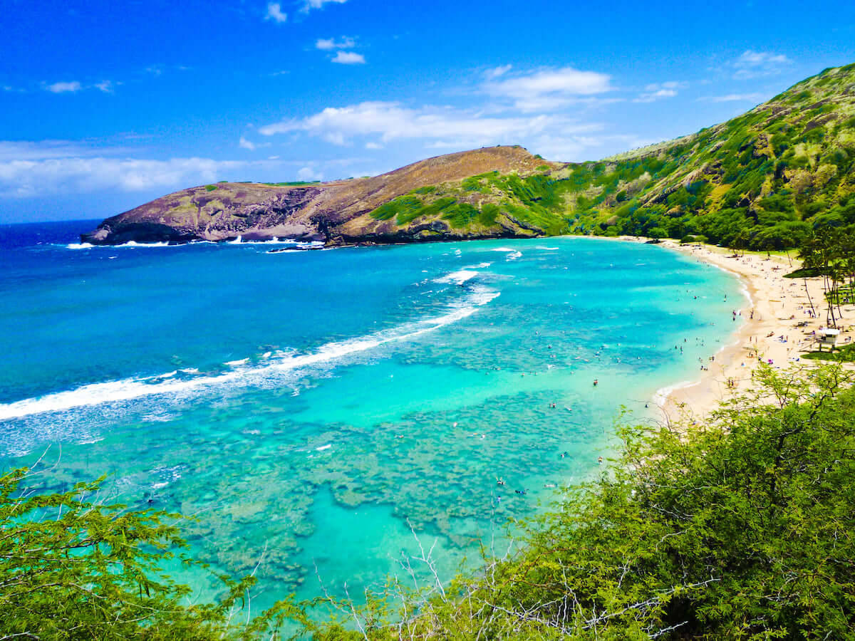 Oahu Beach With Clear Water Wallpaper