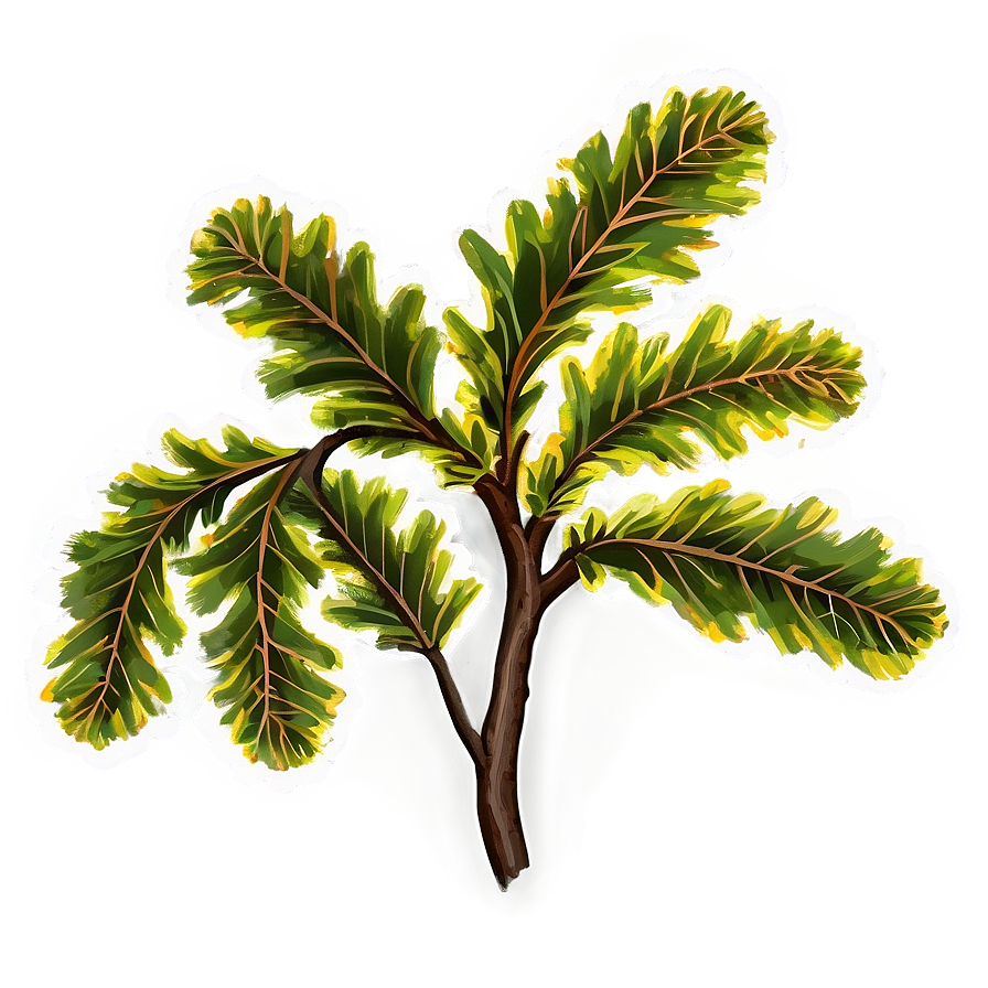 Oak Branch In Bloom Png Xov4 PNG