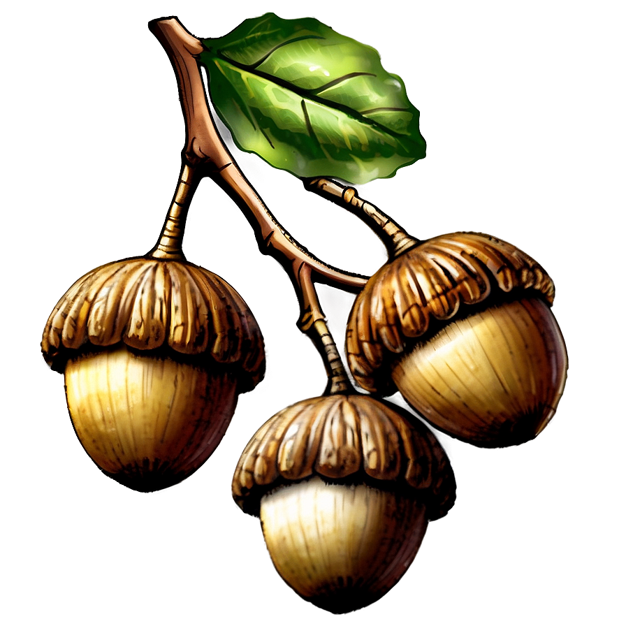 Oak Tree Acorn Png Fmp PNG