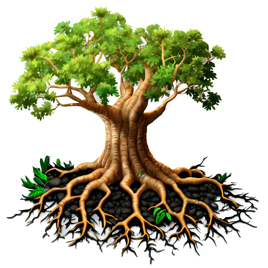 Oak Tree Root System Png Wve98 PNG