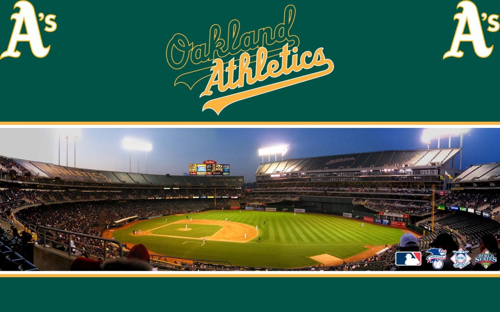 Oaklandathletics Stadium - Oakland Athletics Stadion Wallpaper