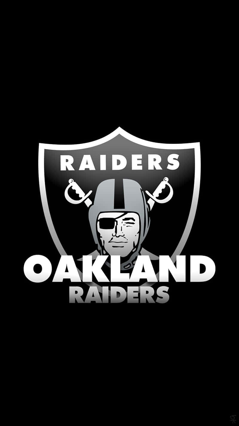 Oakland Raiders Logo Blackand White Wallpaper