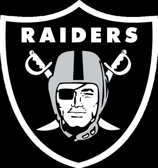 Oakland Raiders Logo Blackand White PNG