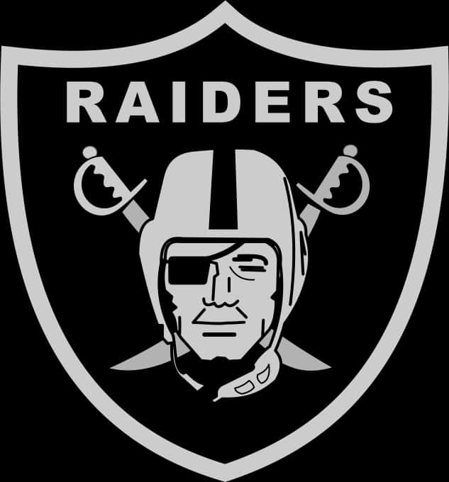 Download Oakland Raiders Logo Blackand White | Wallpapers.com