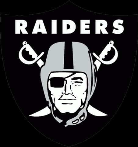 Oakland Raiders Logo Blackand White PNG