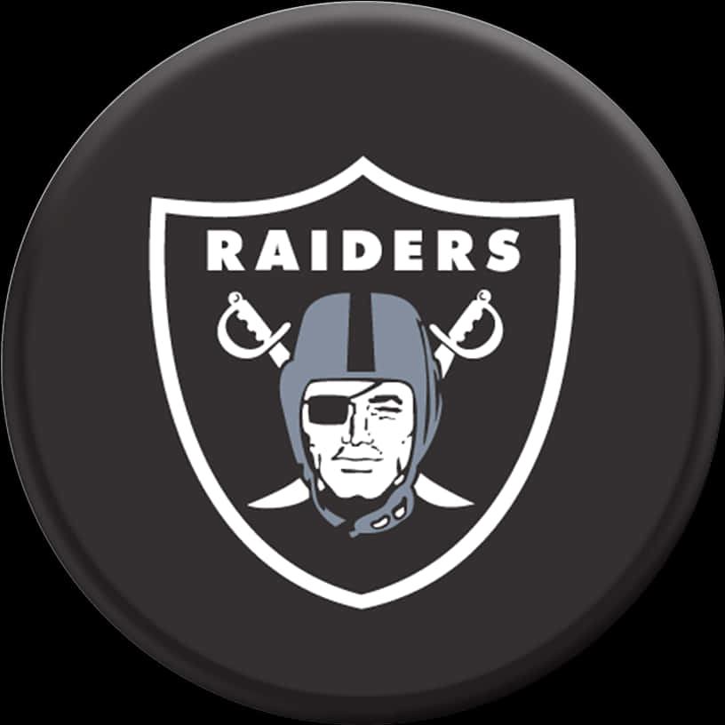 Oakland Raiders Logo Button PNG
