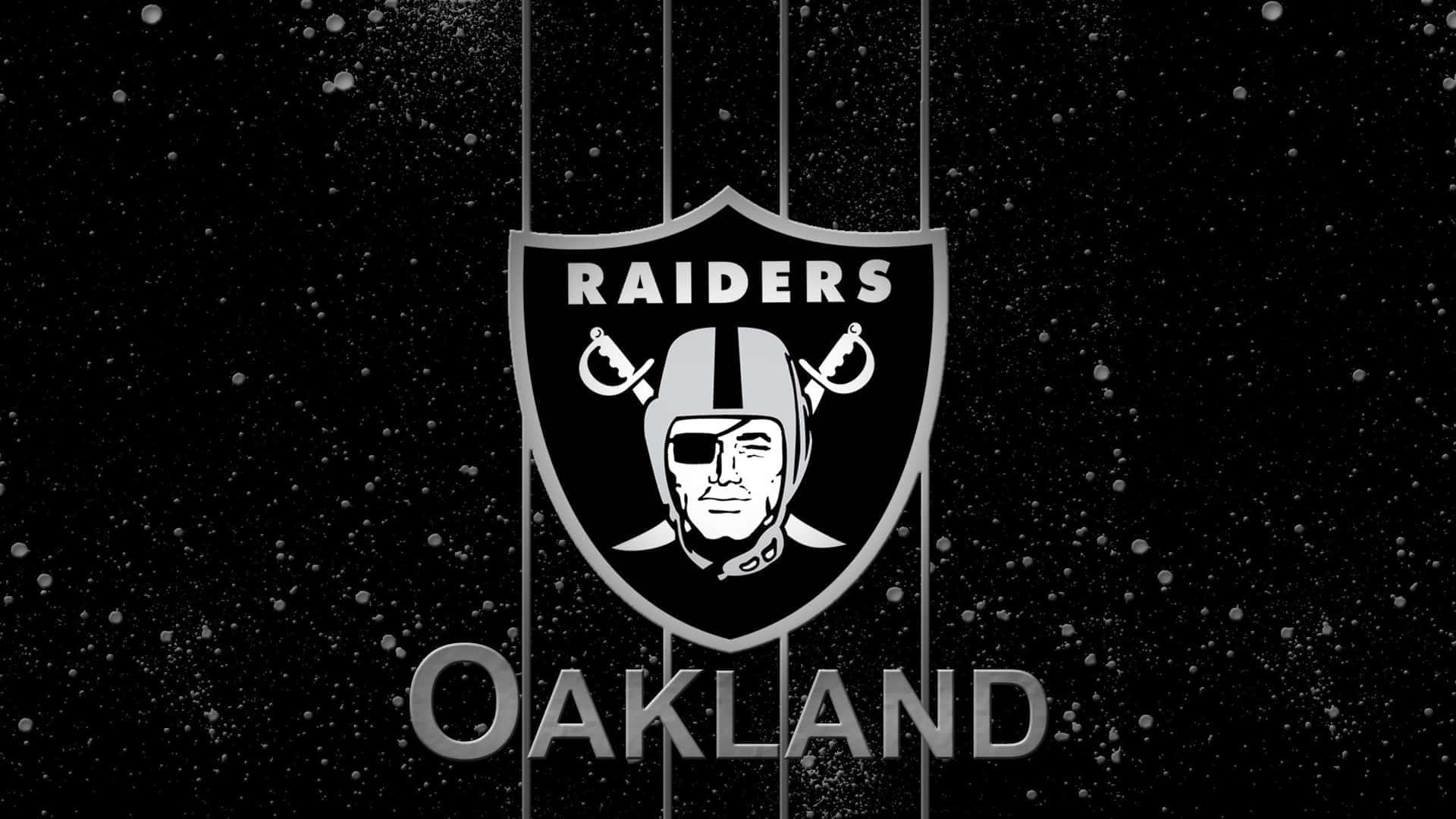 Oakland Raiders Logo Starry Background Wallpaper