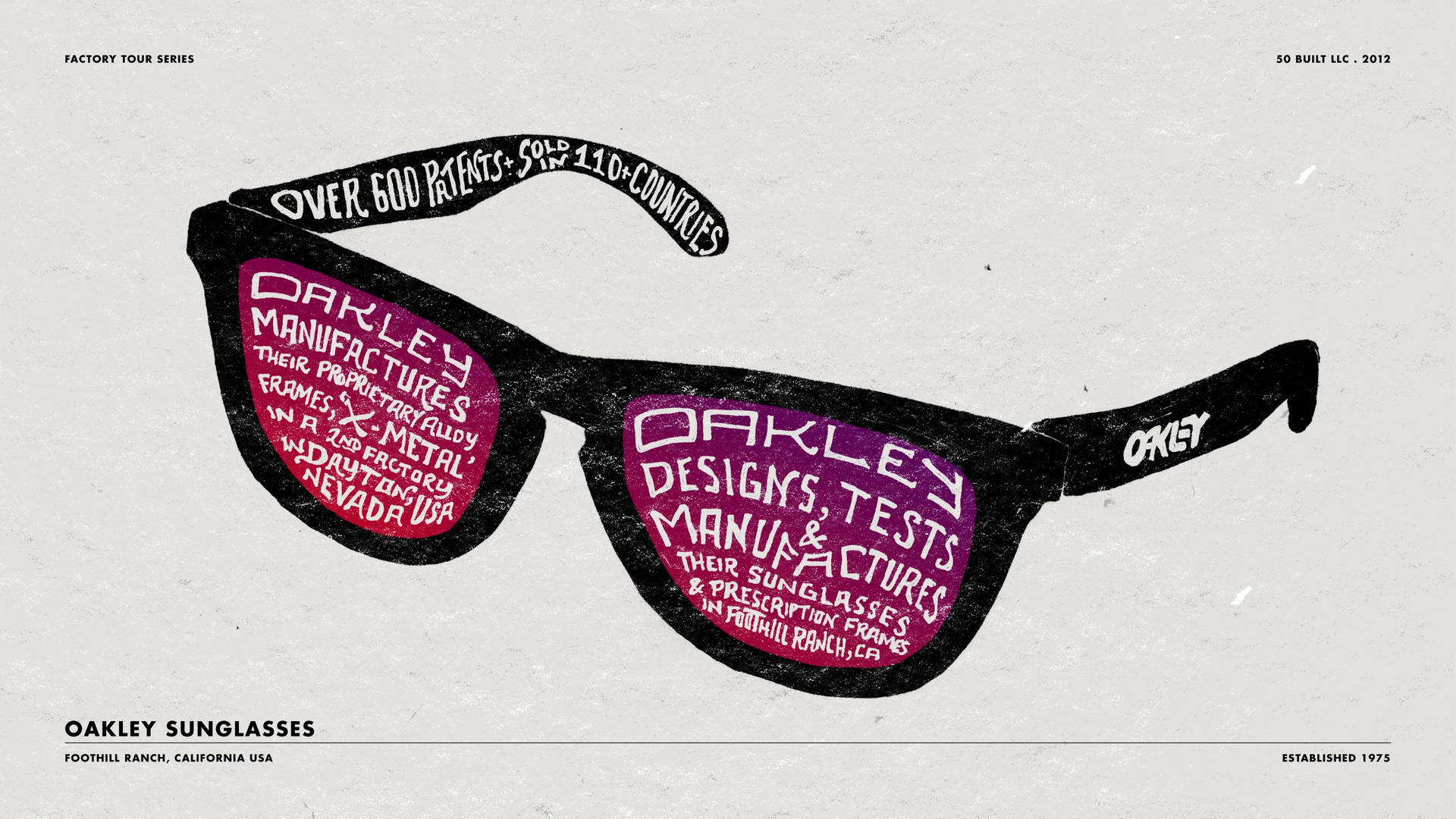 Oakley Sunglasses Retro Purple Black Picture