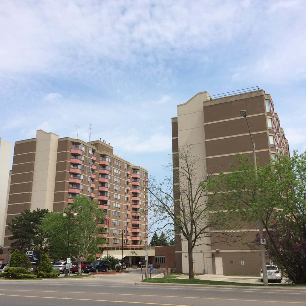 Oakville Apartment Buildings Sunny Day Wallpaper