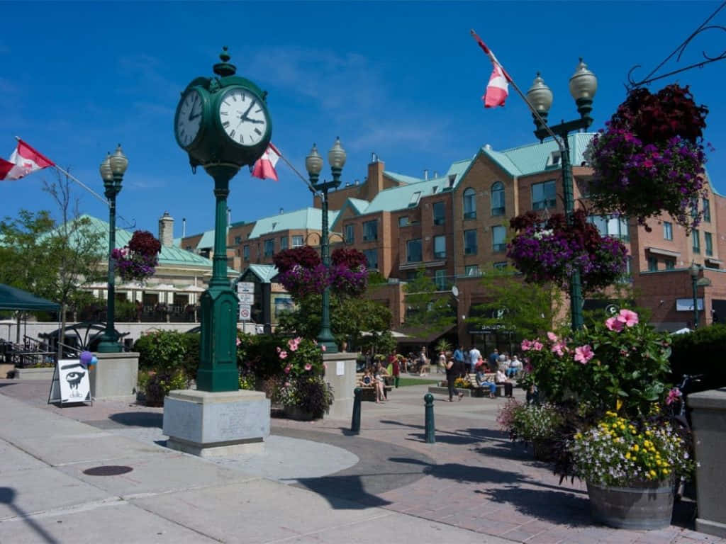 Oakville Town Square Clock Tower Wallpaper