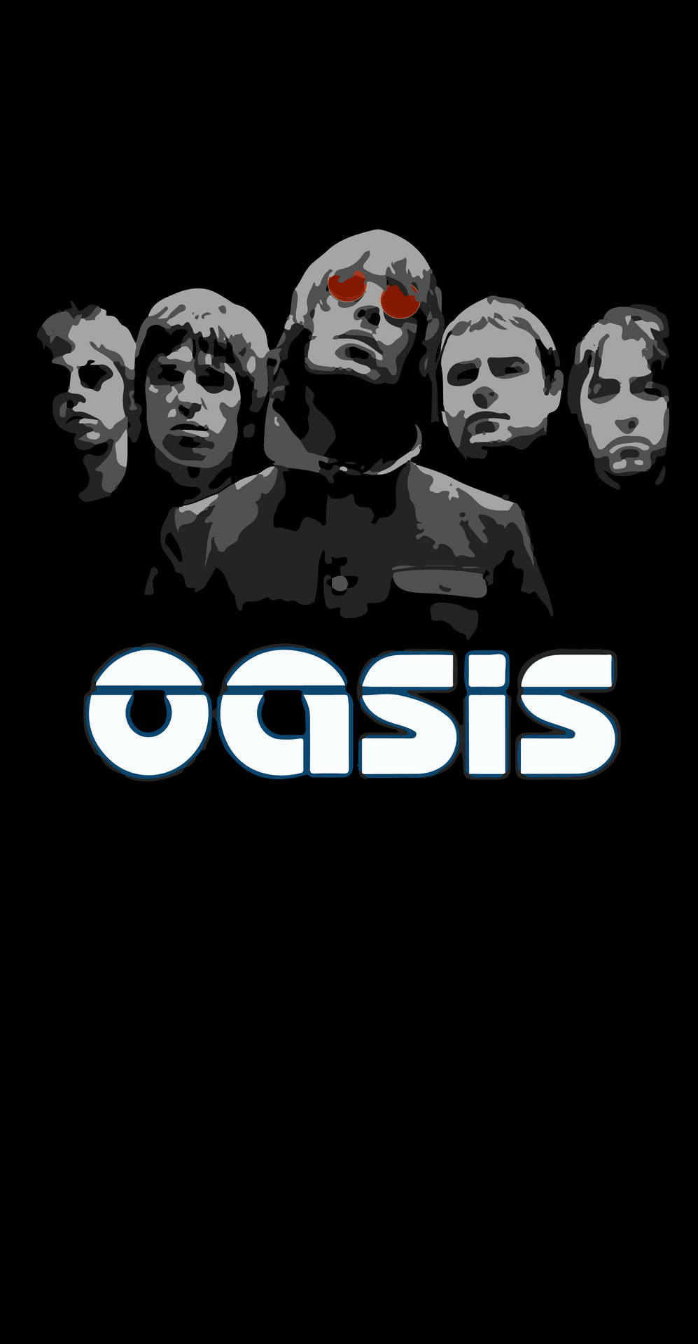 Oasis Band Illustration Wallpaper