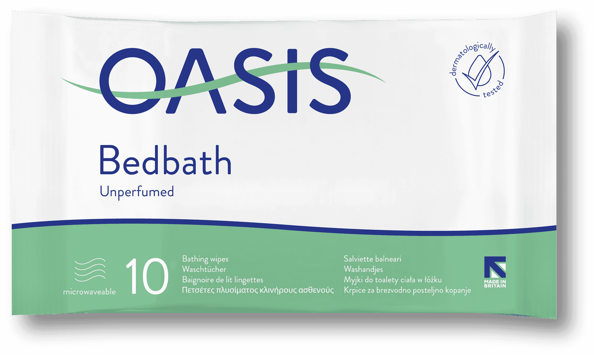 Oasis Bed Bath Unperfumed Wipes Pack PNG