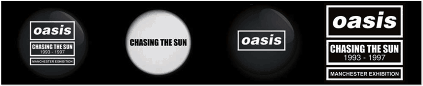 Oasis Chasing The Sun Exhibition Banner PNG
