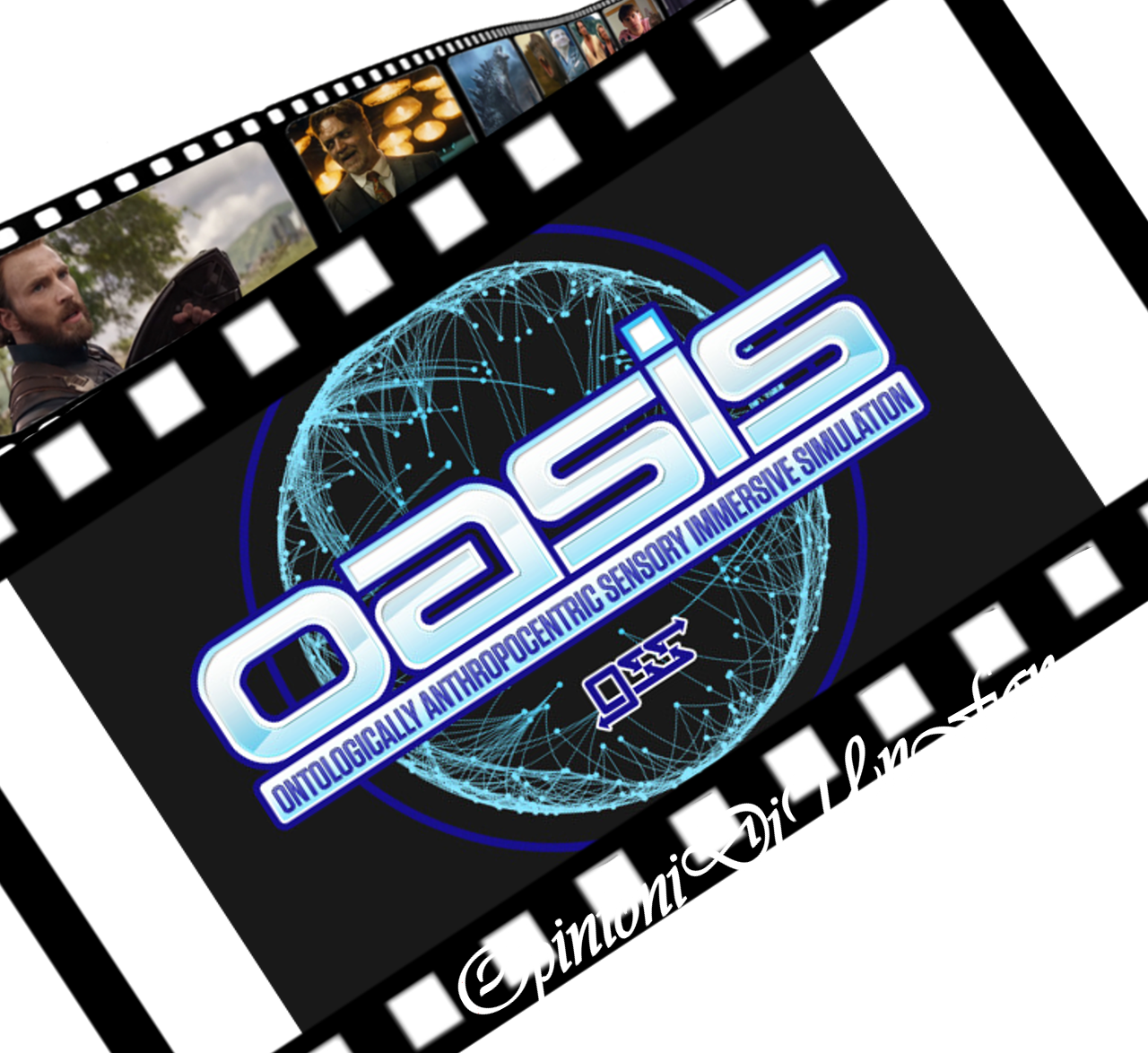 Oasis Logo Film Strip Graphic PNG